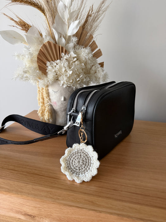 Crochet Flower Key Chain