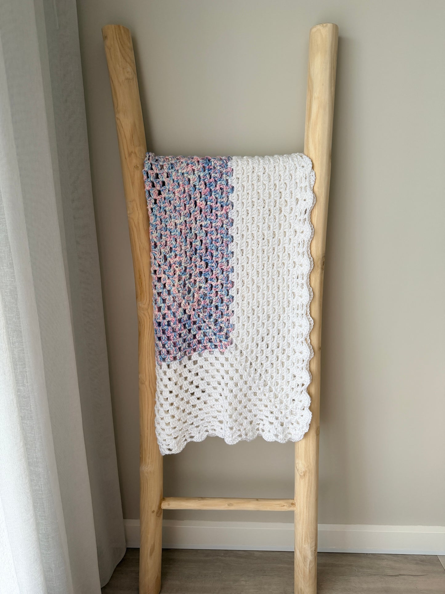 Baby Girl Multi-coloured Crochet Blanket