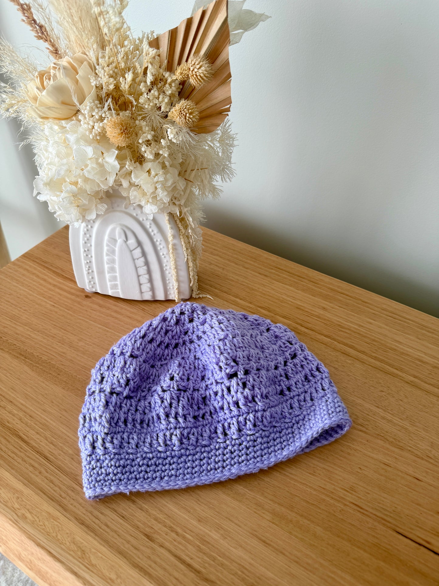 Women’s Crochet Beret | Purple