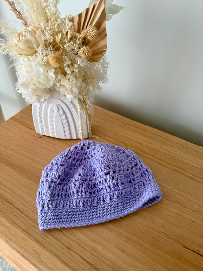 Women’s Crochet Beret | Purple