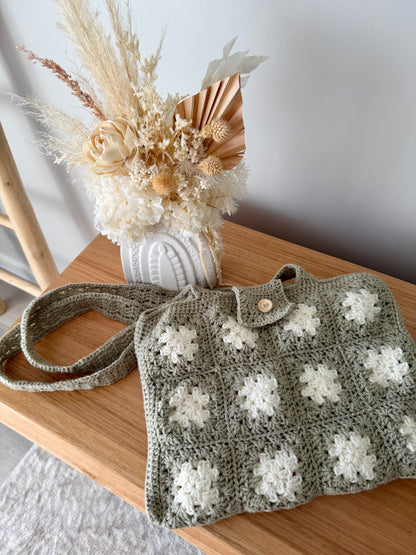 Patchwork Crochet Tote Bag