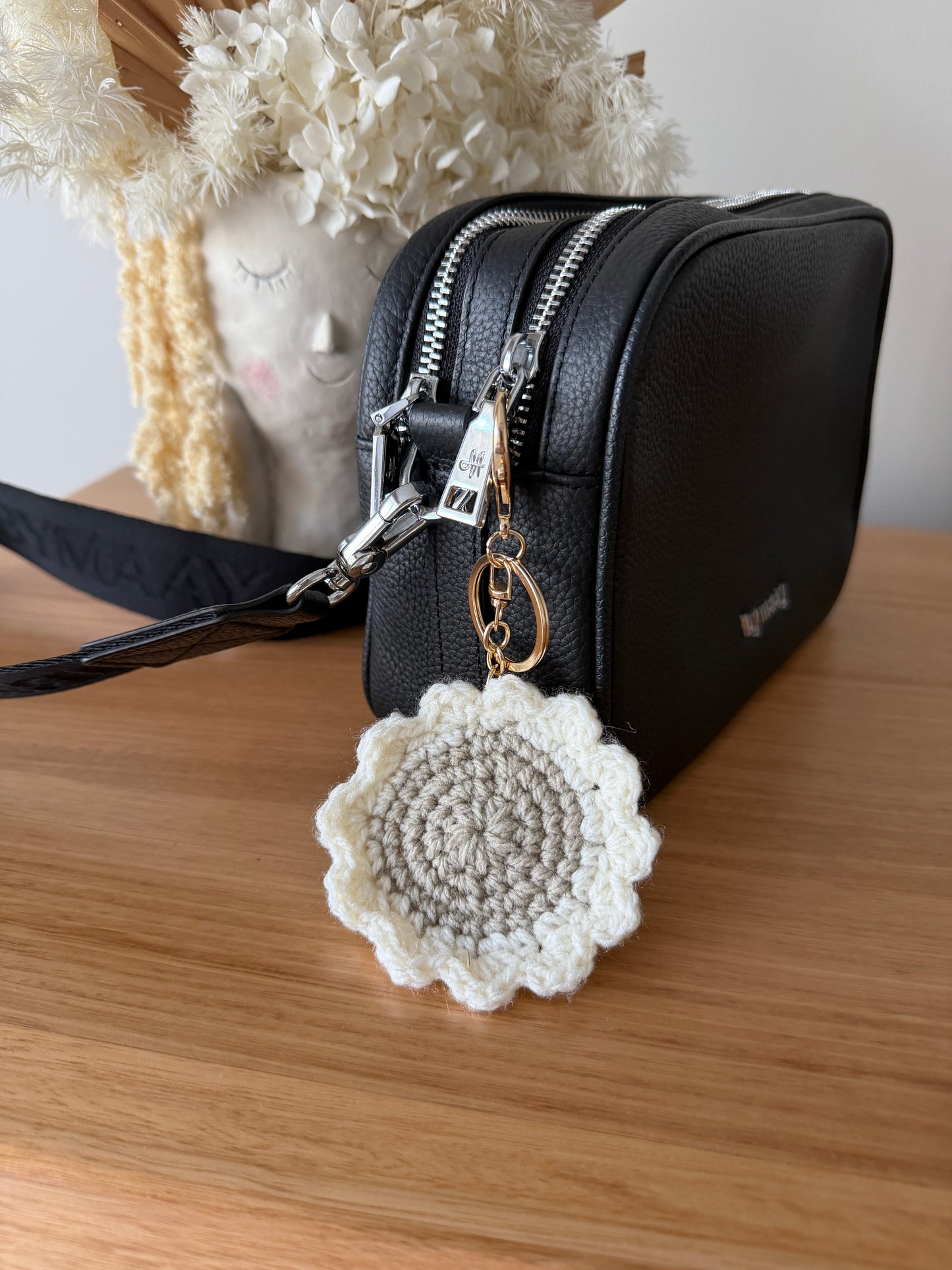 Crochet Flower Key Chain
