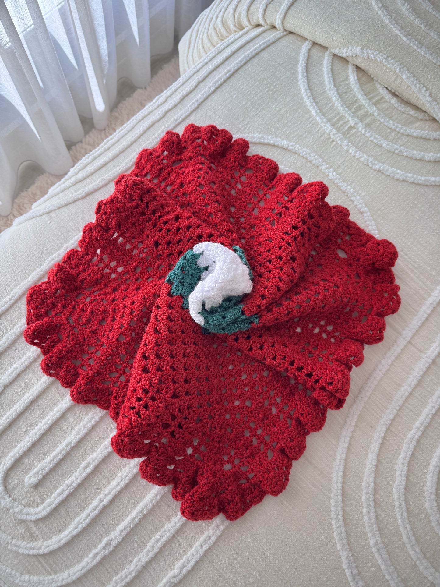 Holly Unisex Christmas Blanket
