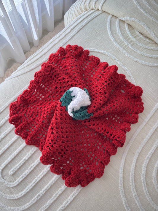 Holly Unisex Christmas Blanket