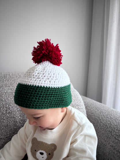 Baby Unisex Pom Pom Christmas Beanie