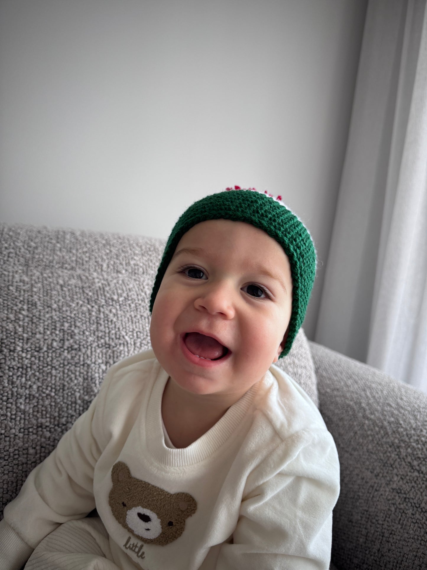 Baby Unisex Pom Pom Christmas Beanie